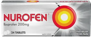 Nurofen Pain & Inflammation Relief Tablets 200mg - 24 tablets