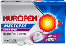 Nurofen meltlets pain relief berry burst 200mg