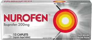 Nurofen Pain & Inflammation Relief Caplets 200mg - 12 Caplets