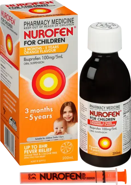 Nurofen For Children Orange 3mos - 5yo 200ml